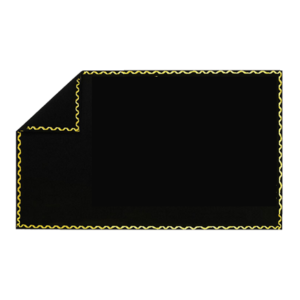 Lisa Dourada Pintada Preta - Latão